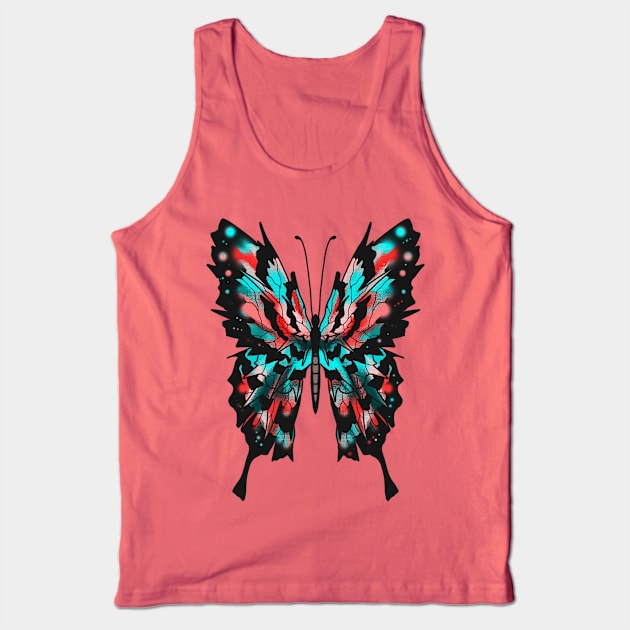 Butterfly Tank Top by dreamboxarts